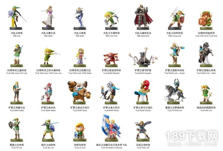 塞尔达传说王国之泪26个Amiibo大全是什么 塞尔达传说：王国之泪26个Amiibo大全