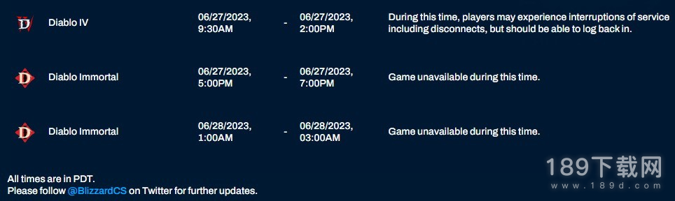 暗黑破坏神4不停机可正常游玩 暗黑破坏神4将于6月28日再次维护
